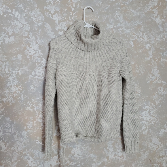Madewell Snowbound Drawstring Pullover Sweater Turtleneck Size XS Mohair Wool. - Picture 5 of 12